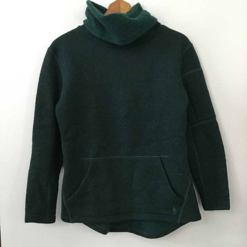 Smartwool Hudson Trail Pullover Fleece Sweater in Everglade
